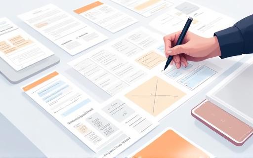 Wireframe e prototipi di un'applicazione mobile.